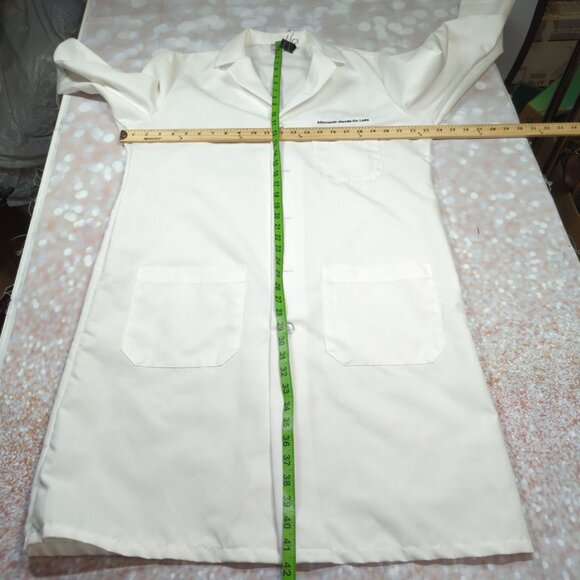 Red Kap "Microsoft Hands-On Lab" White Lab Coat, Men's 48 Regular - Picture 7 of 11